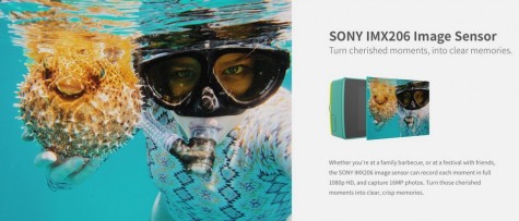 Экшн-камера Xiaomi YI Lite Green International Edition + Waterproof box